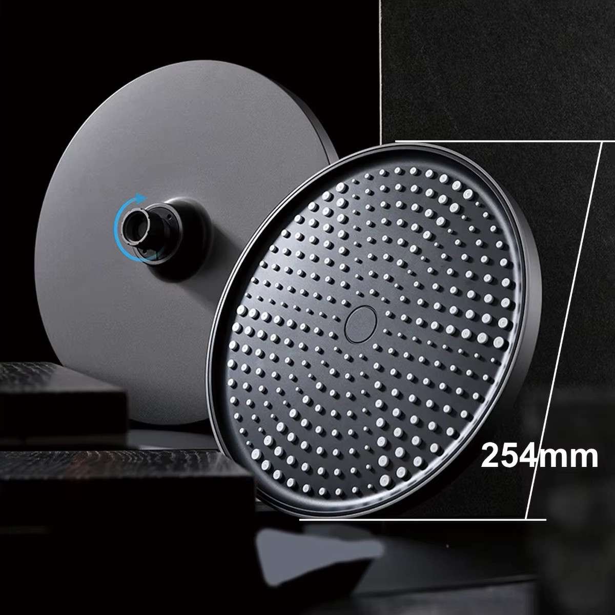 Colonne de douche Noche grise – Mitigeur 3 fonctions, design moderne