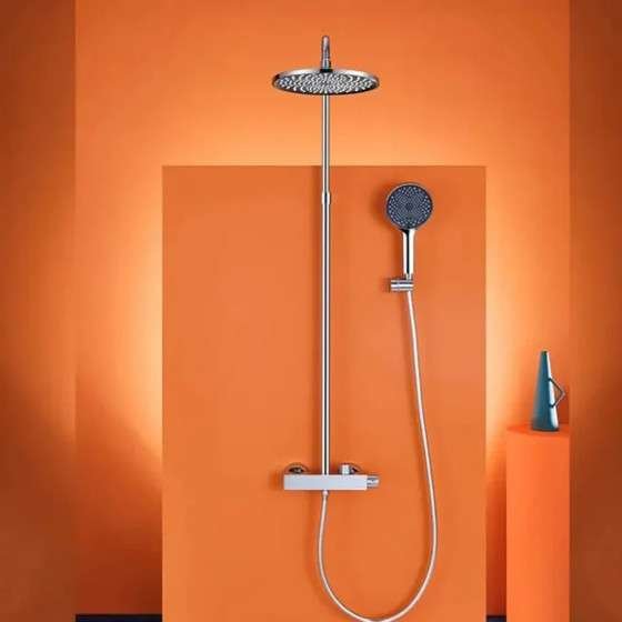 Colonne de douche chromée Atéa – Élégance moderne & confort quotidien