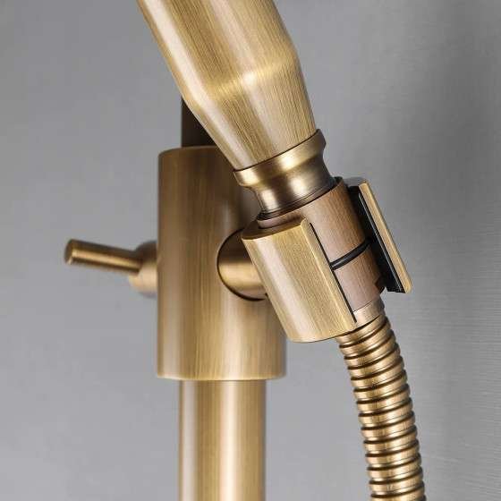 Colonne de douche bronze antique Zagor – Mélangeur vintage