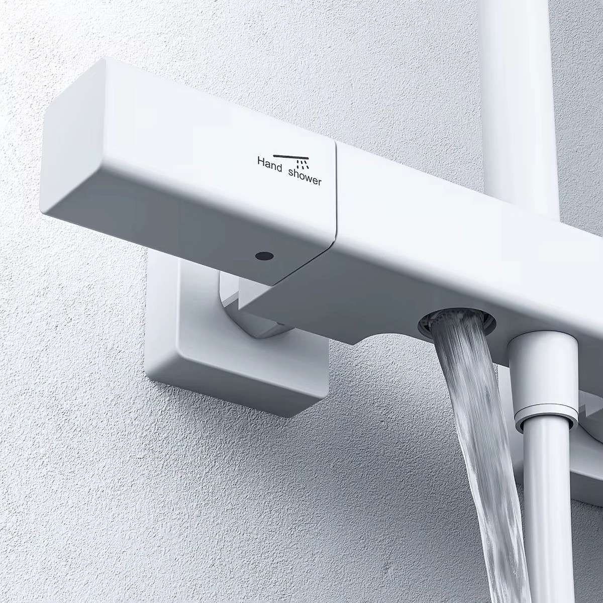 Colonne de douche murale blanche Mismo – 4 fonctions