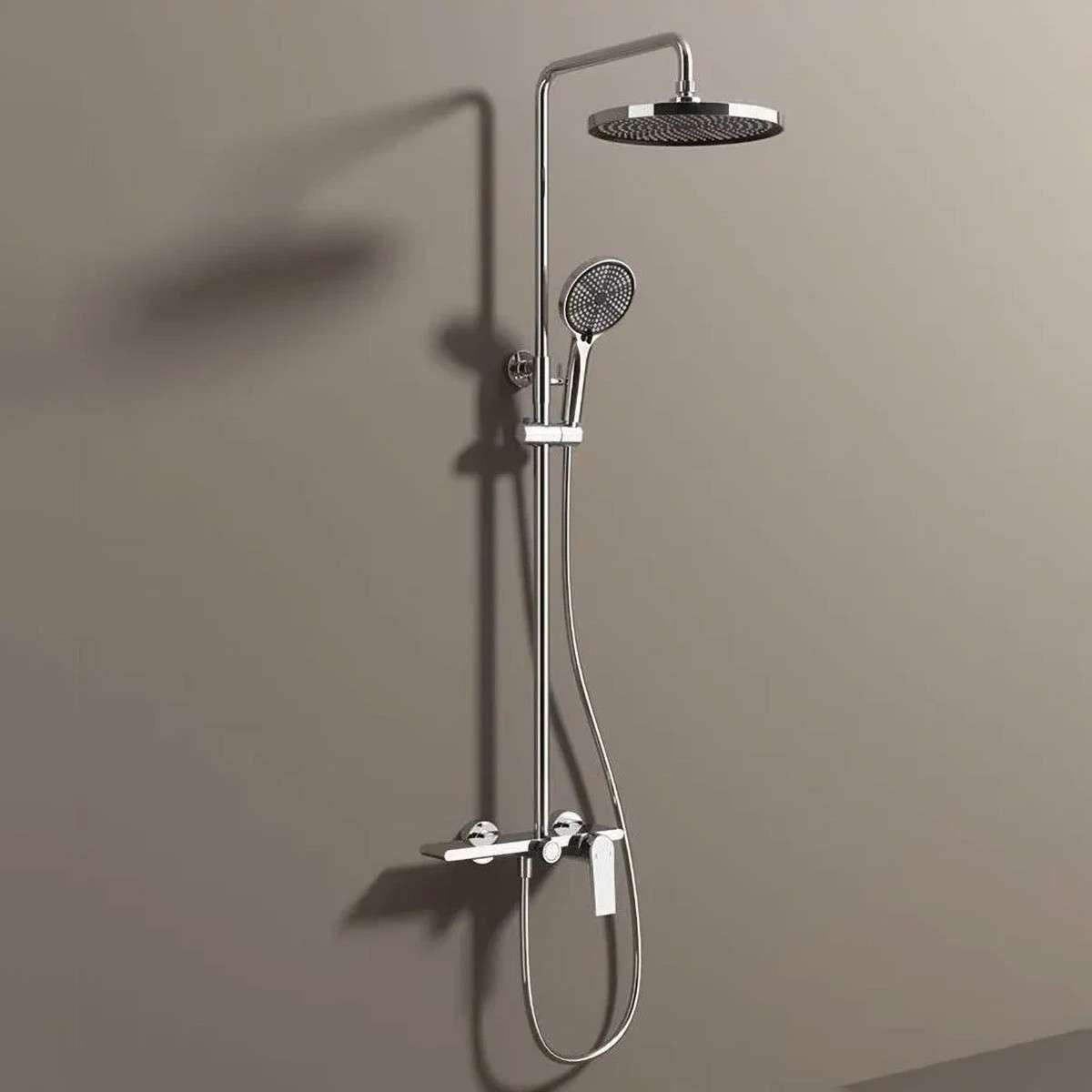 Colonne de douche Breeze chromée – Mitigeur 3 fonctions réglable