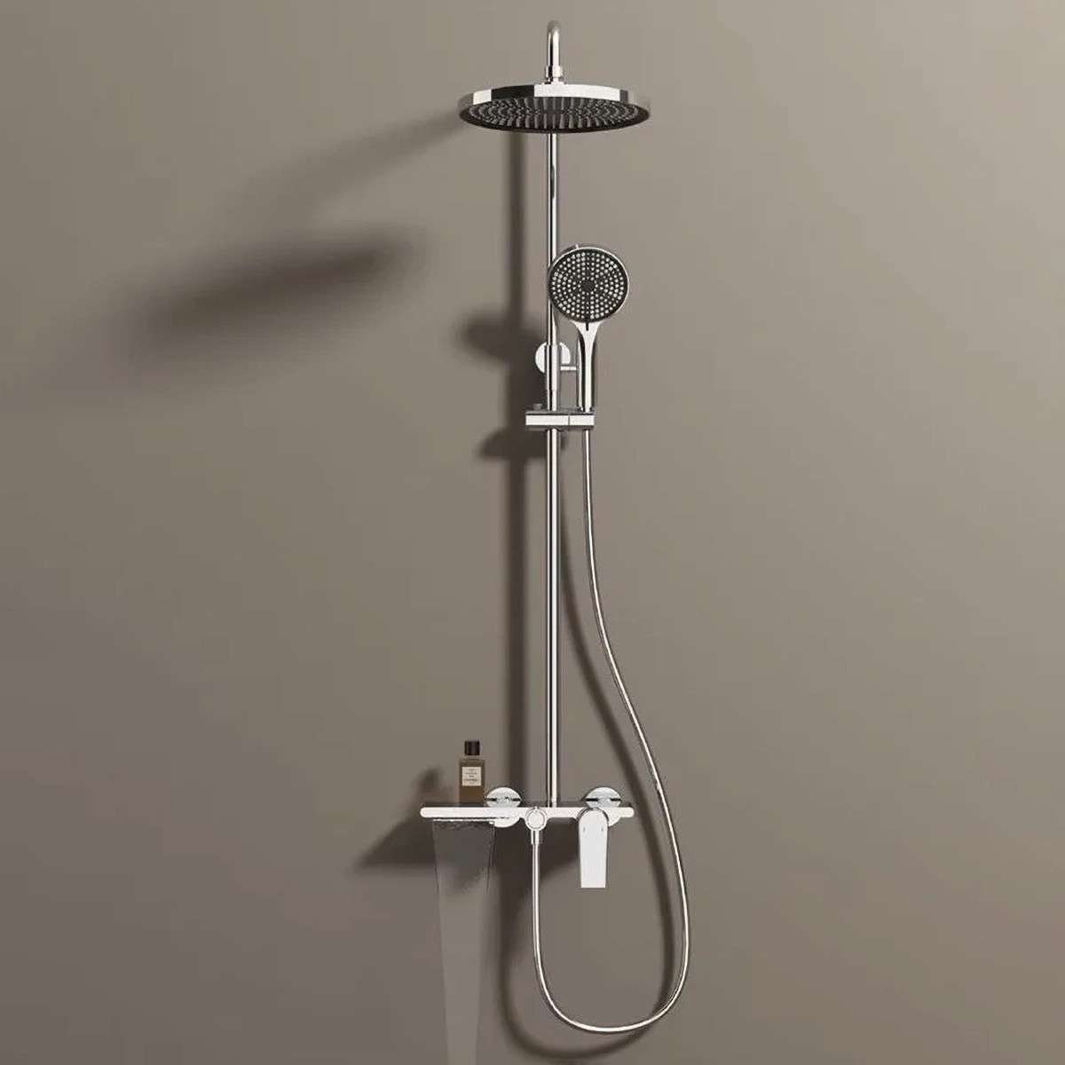 Colonne de douche Breeze chromée – Mitigeur 3 fonctions réglable