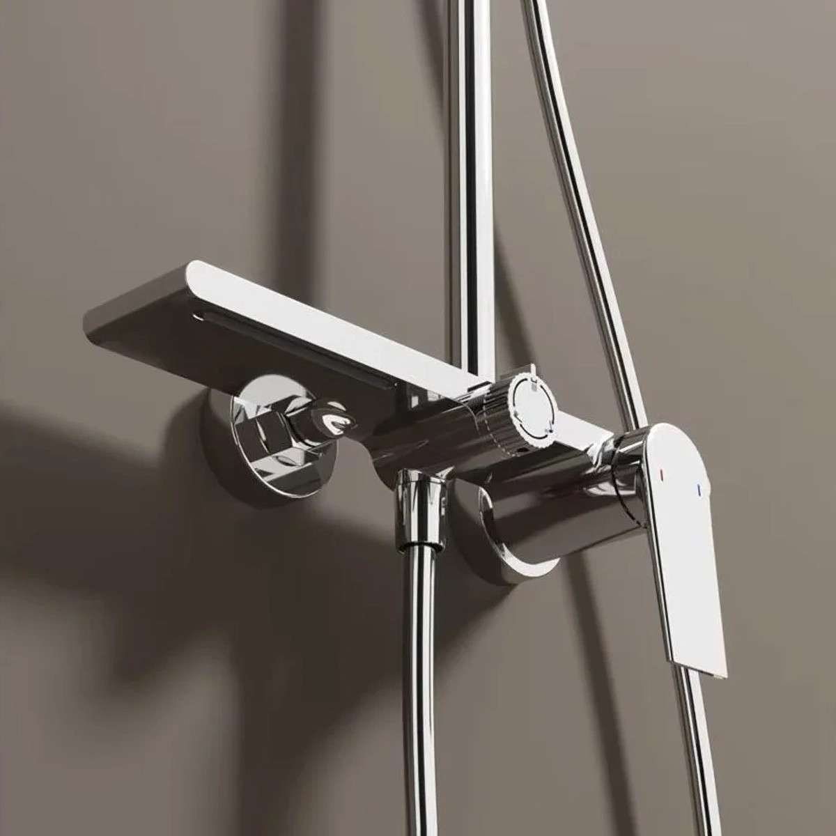 Colonne de douche Breeze chromée – Mitigeur 3 fonctions réglable
