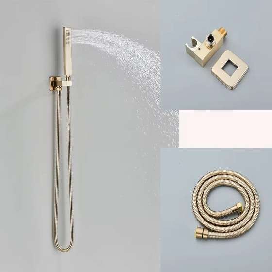 Douche encastrée thermostatique Xirok – pluie, cascade & air injection