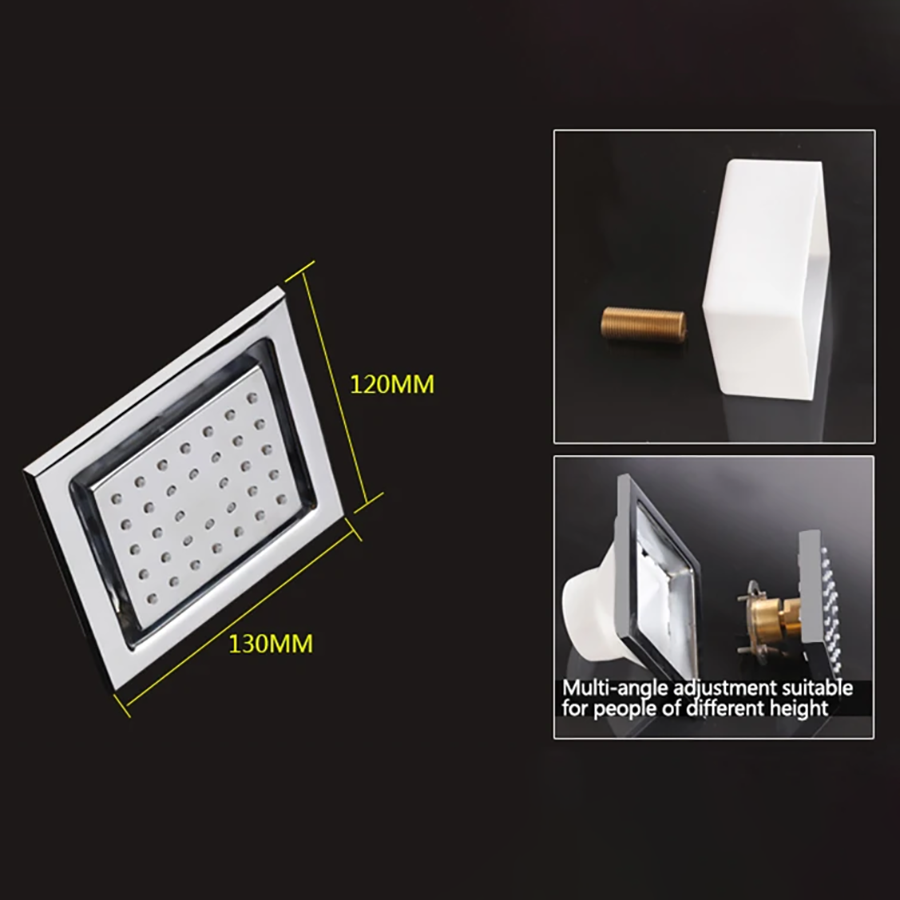 Ciel de pluie hydrommassant connecté thermostatique led chrome, Paris - category_name - CDP540021HM22 - shop_name