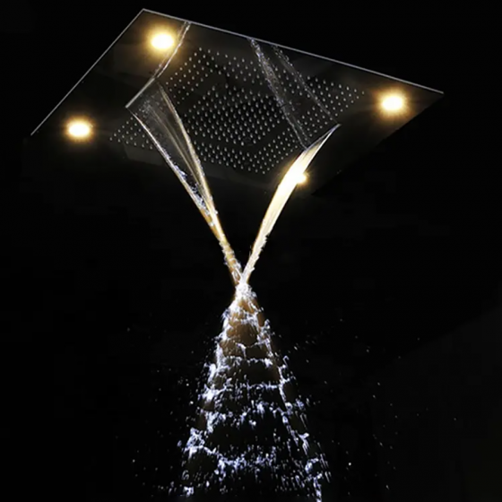 Ciel de pluie hydrommassant connecté thermostatique led chrome, Paris - category_name - CDP540021HM22 - shop_name