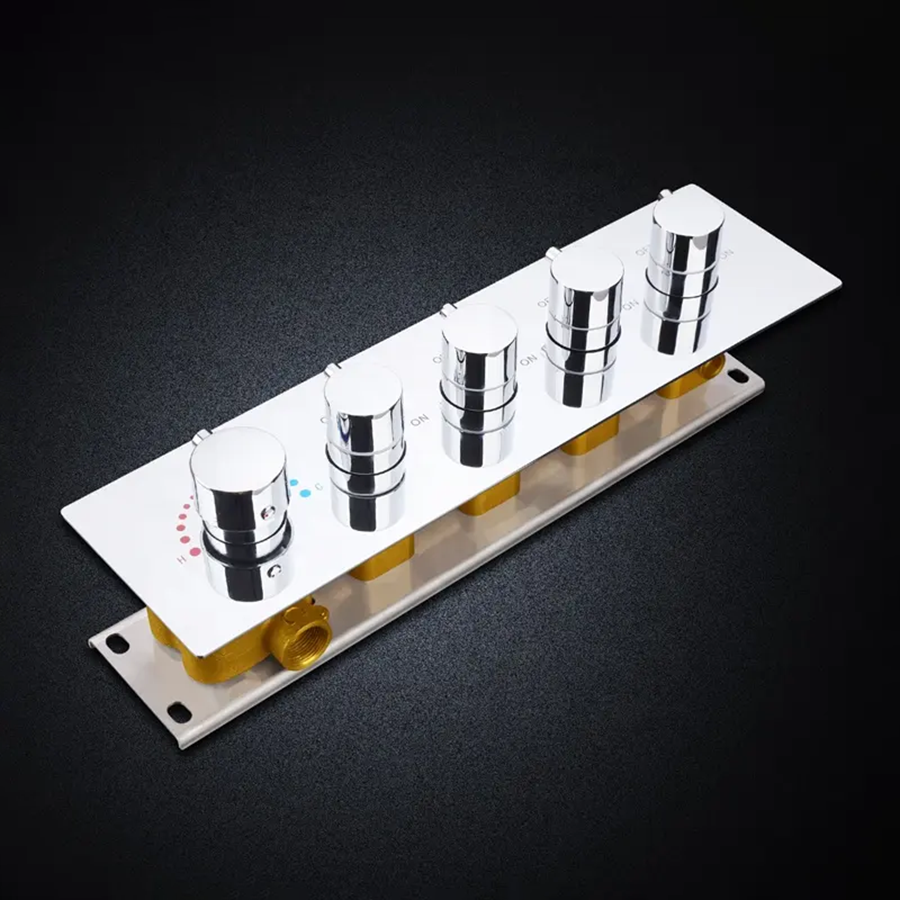 Ciel de pluie hydrommassant connecté thermostatique led chrome, Paris - category_name - CDP540021HM22 - shop_name