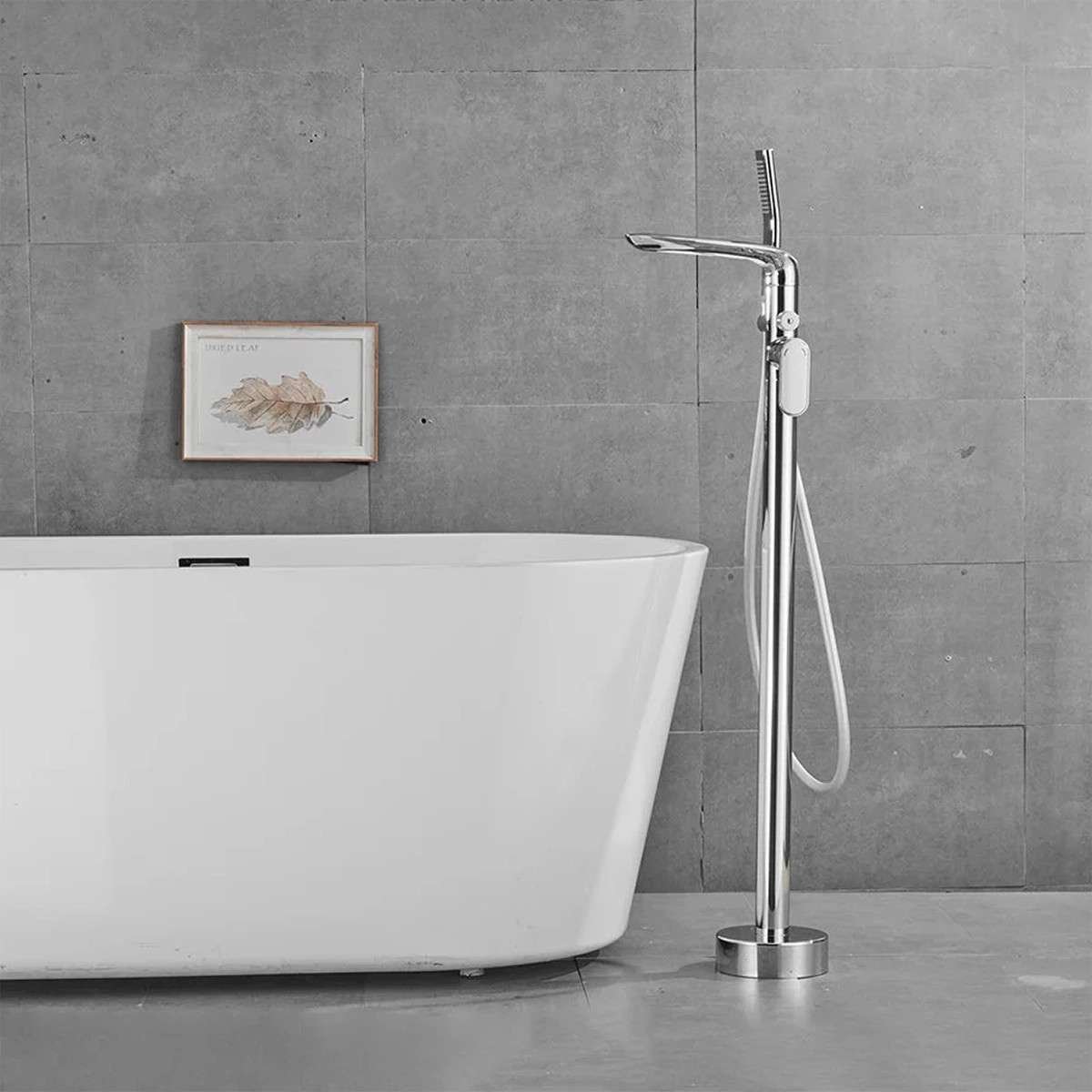 Artens Chrome – Mitigeur sur Pied Cascade & Douchette