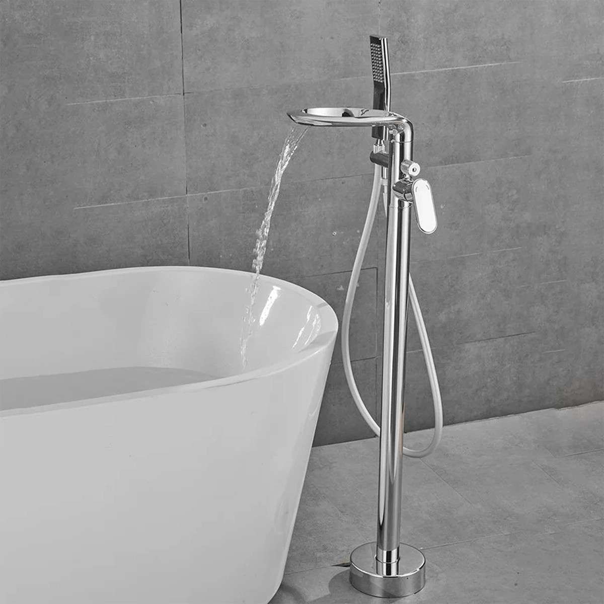 Artens Chrome – Mitigeur sur Pied Cascade & Douchette