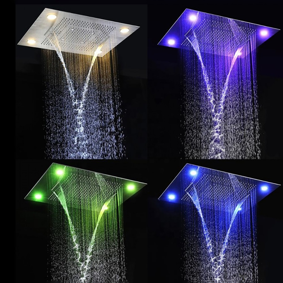 Ciel de pluie hydrommassant connecté thermostatique led chrome, Paris - category_name - CDP540021HM22 - shop_name