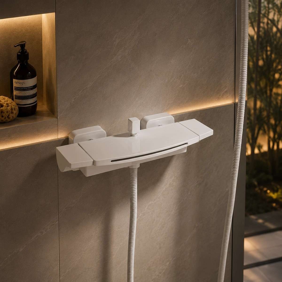 Mitigeur baignoire mural Biggo blanc – Cascade design