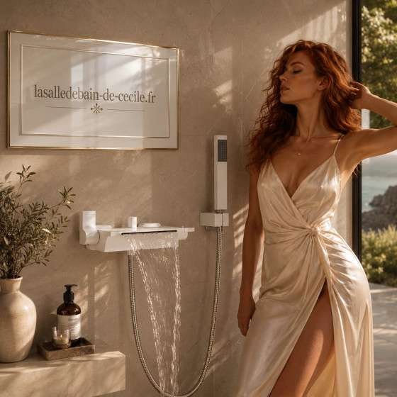 Mitigeur baignoire mural Biggo blanc – Cascade design