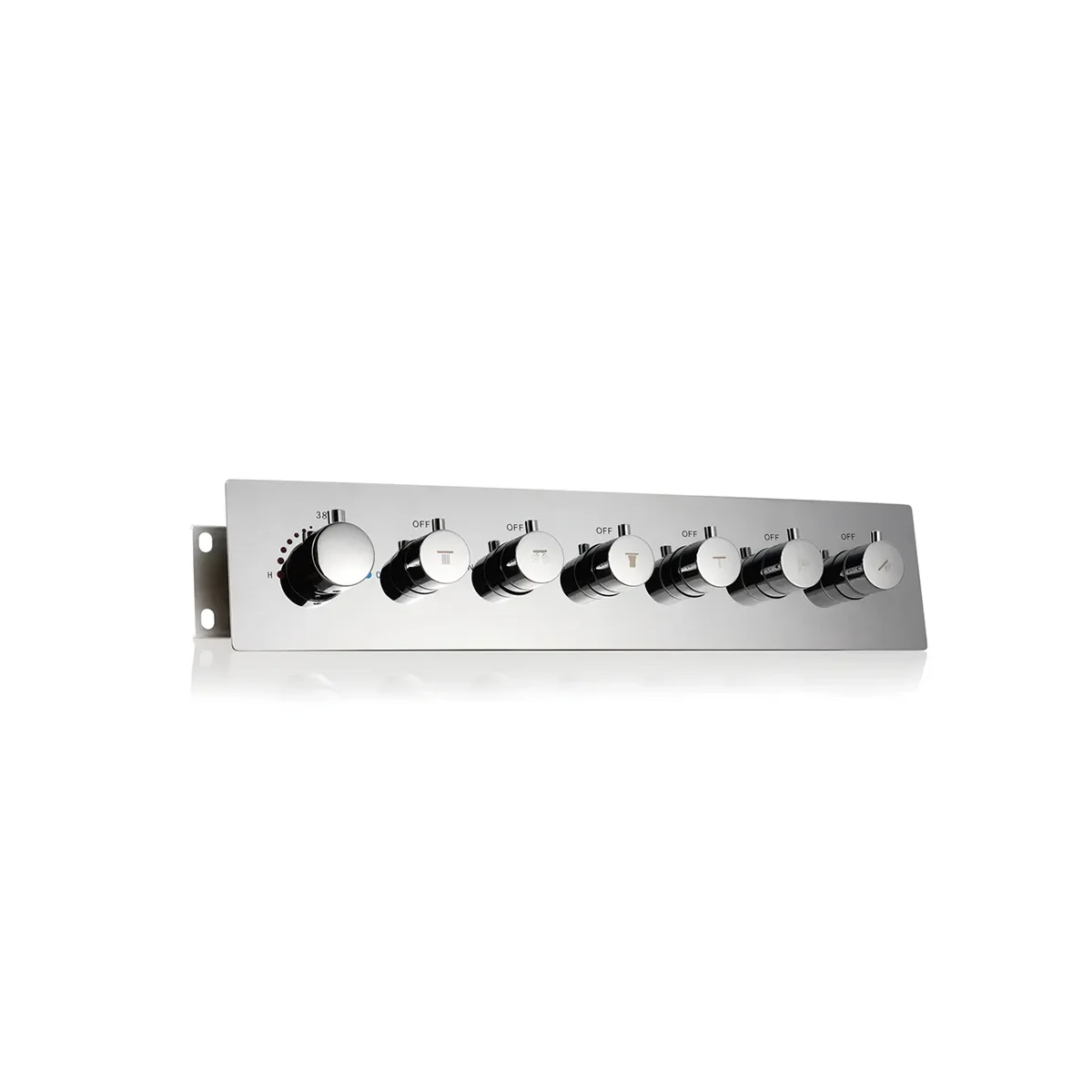 Mitigeur thermostatique Hermès 6 voies encastré chrome