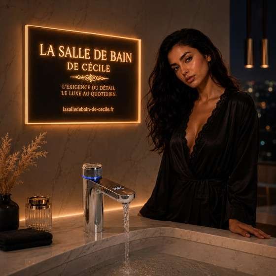 Mitigeur lavabo électronique chrome inox – Electro