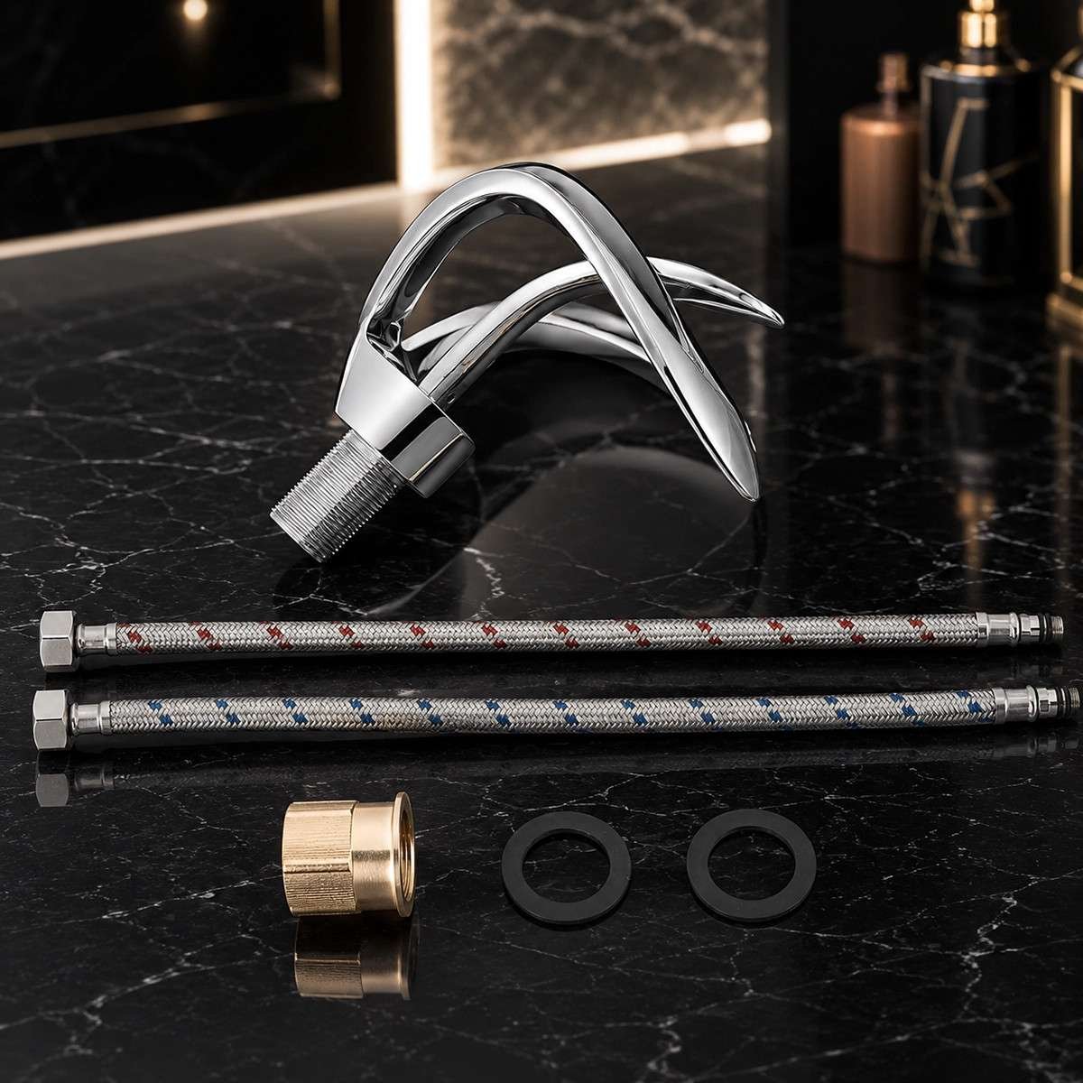 Mitigeur lavabo Line chrome | Design moderne et élégant