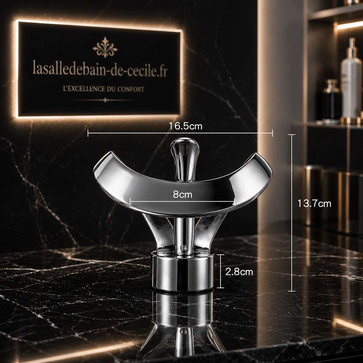 Mitigeur lavabo Line chrome | Design moderne et élégant