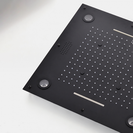 Ciel de pluie connecté led thermostatique noire , Bamako - category_name - CDP540021HM29 - shop_name