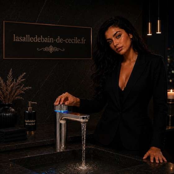 Mitigeur lavabo électronique chrome inox – Electro