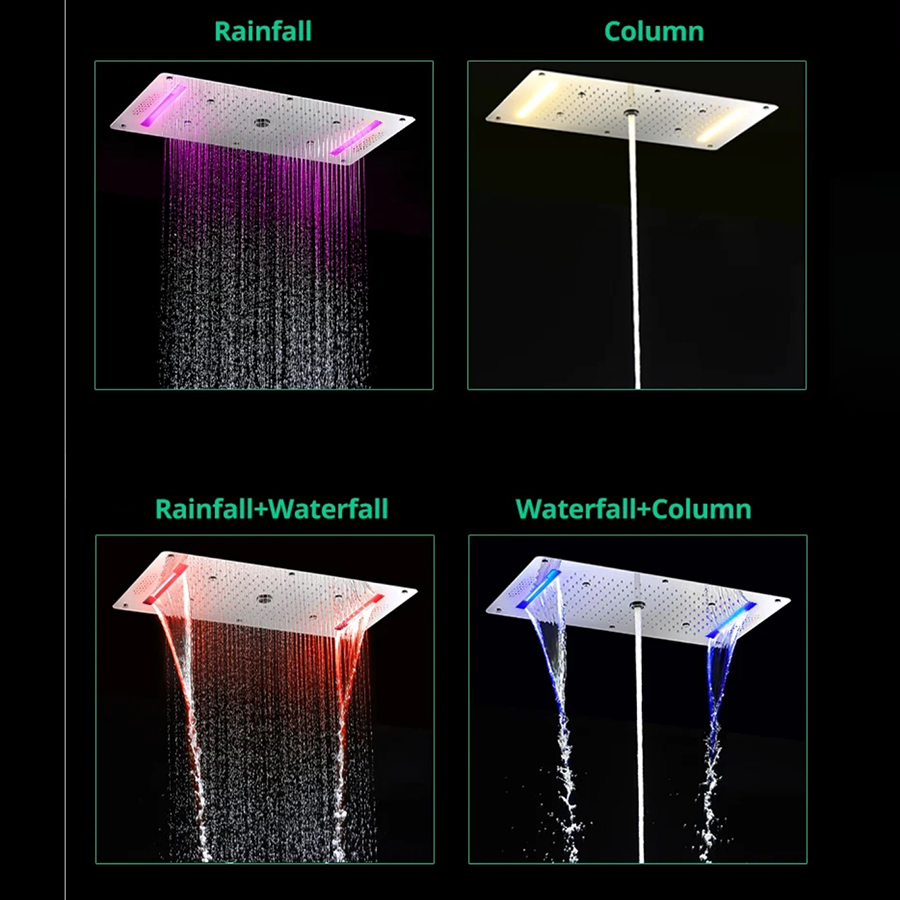 Ciel de pluie led thermostatique connecté chrome, Bayer - category_name - CDP5001HM21 - shop_name
