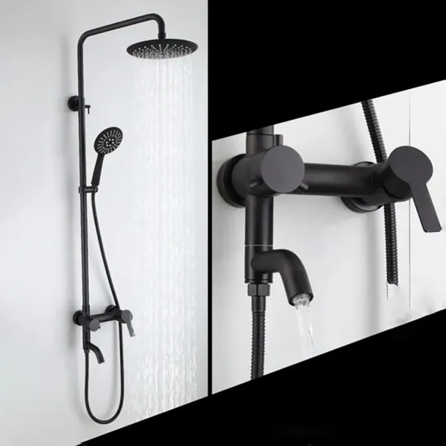 Colonne bain douche murale noire Ø25cm , Choupo - category_name - CBD1002501 - shop_name