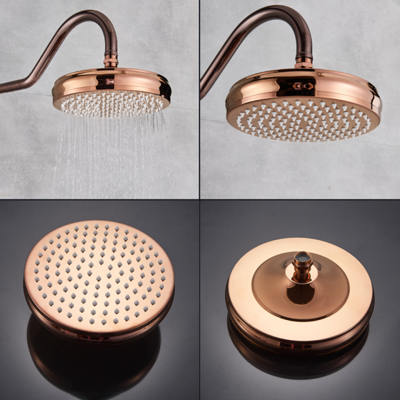 Colonne bain douche or rose style rétro Ø25cm, Valence - category_name - CDD840038254 - shop_name