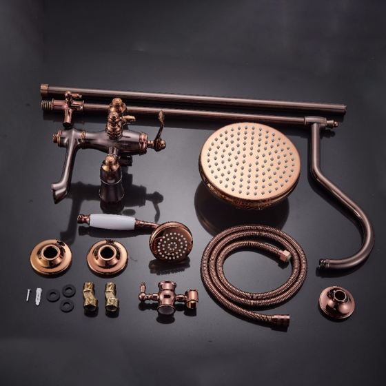 Colonne bain douche or rose style rétro Ø25cm, Valence - category_name - CDD840038254 - shop_name