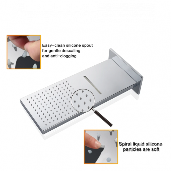 Composition thermostatique de douche à encastrer connecté chrome, Valence - category_name - EUGE541101 - shop_name