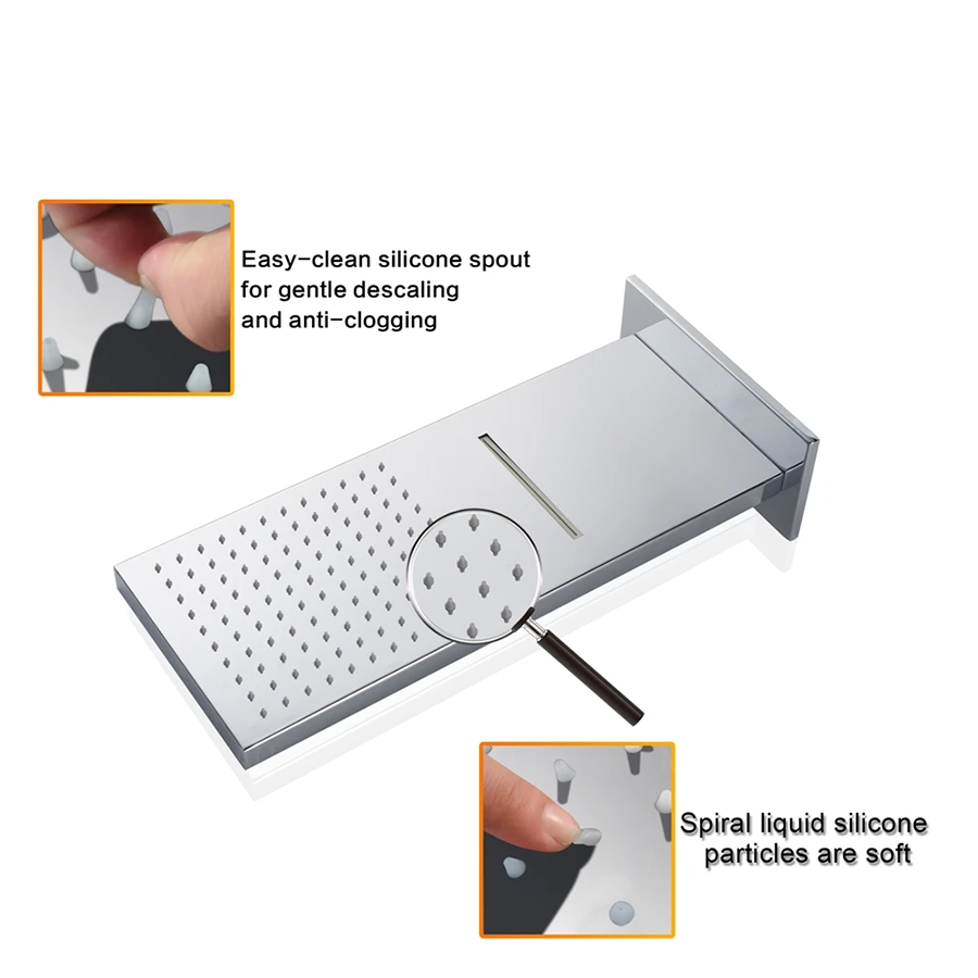 Composition thermostatique de douche à encastrer connecté chrome, Valence - category_name - EUGE541101 - shop_name