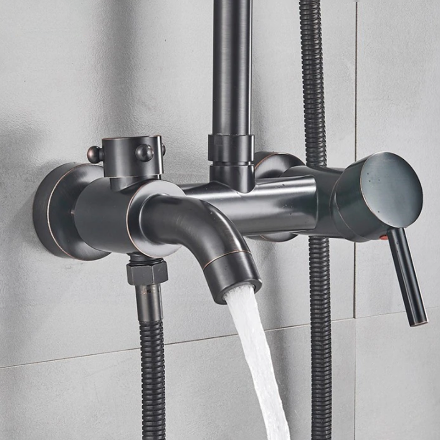 Colonne bain douche noire Ø25cm, Carat - category_name - CDD170038 - shop_name