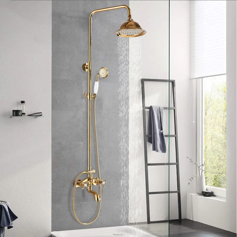 Colonne bain douche mélangeur dorée Ø25cm, Marrakech - category_name - CDD8870038 - shop_name