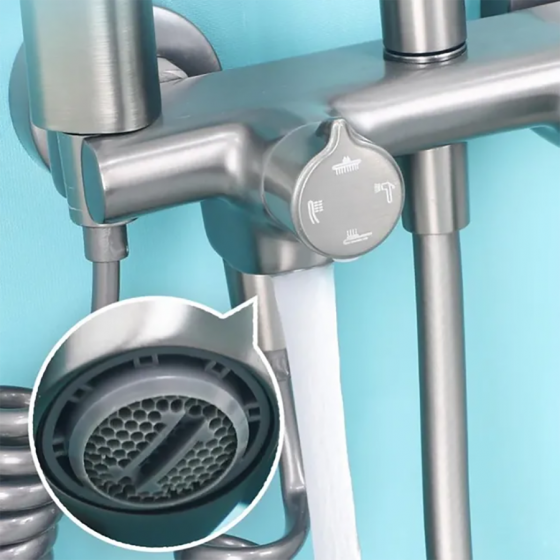 Colonne bain douche gun métal Ø25cm, Séville - category_name - CDD5770008 - shop_name