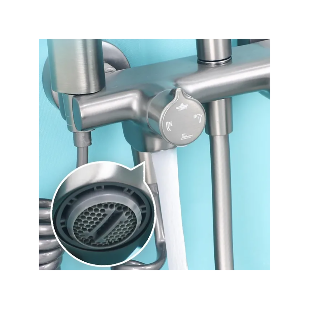 Colonne bain douche gun métal Ø25cm, Séville - category_name - CDD5770008 - shop_name