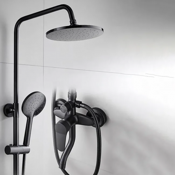 Colonne bain douche noire Ø25cm , Cassis - category_name - CBD4002502 - shop_name