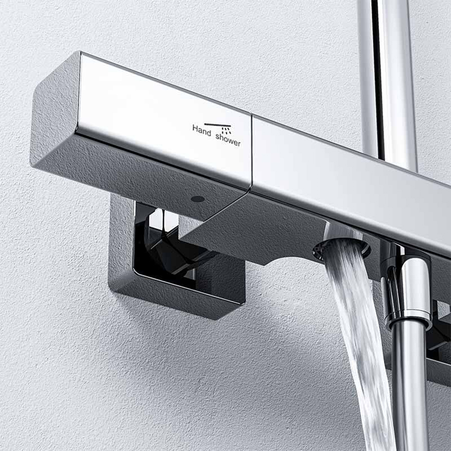 Colonne de douche murale chrome Ø20cm , Rayo - category_name - CDD210022 - shop_name