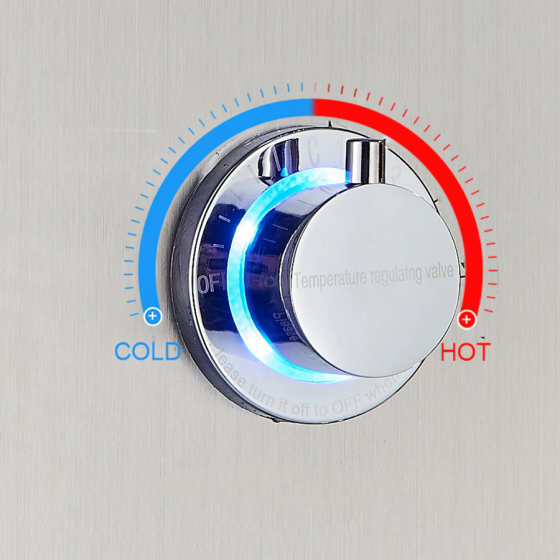 Panneau de douche hydromassant led gris, Narko - category_name - PDD102203 - shop_name