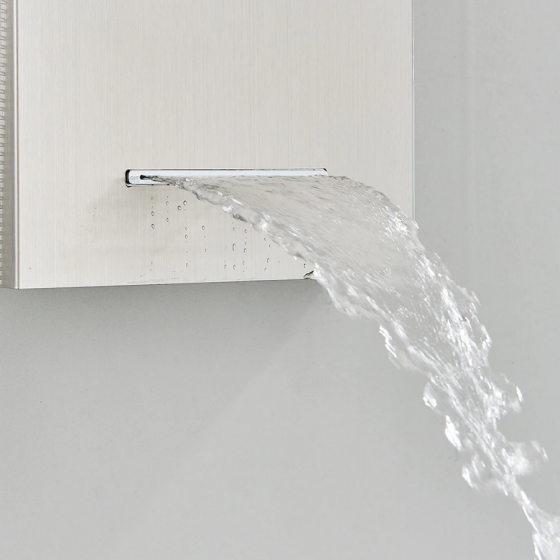 Panneau de douche hydromassant led gris, Narko - category_name - PDD102203 - shop_name