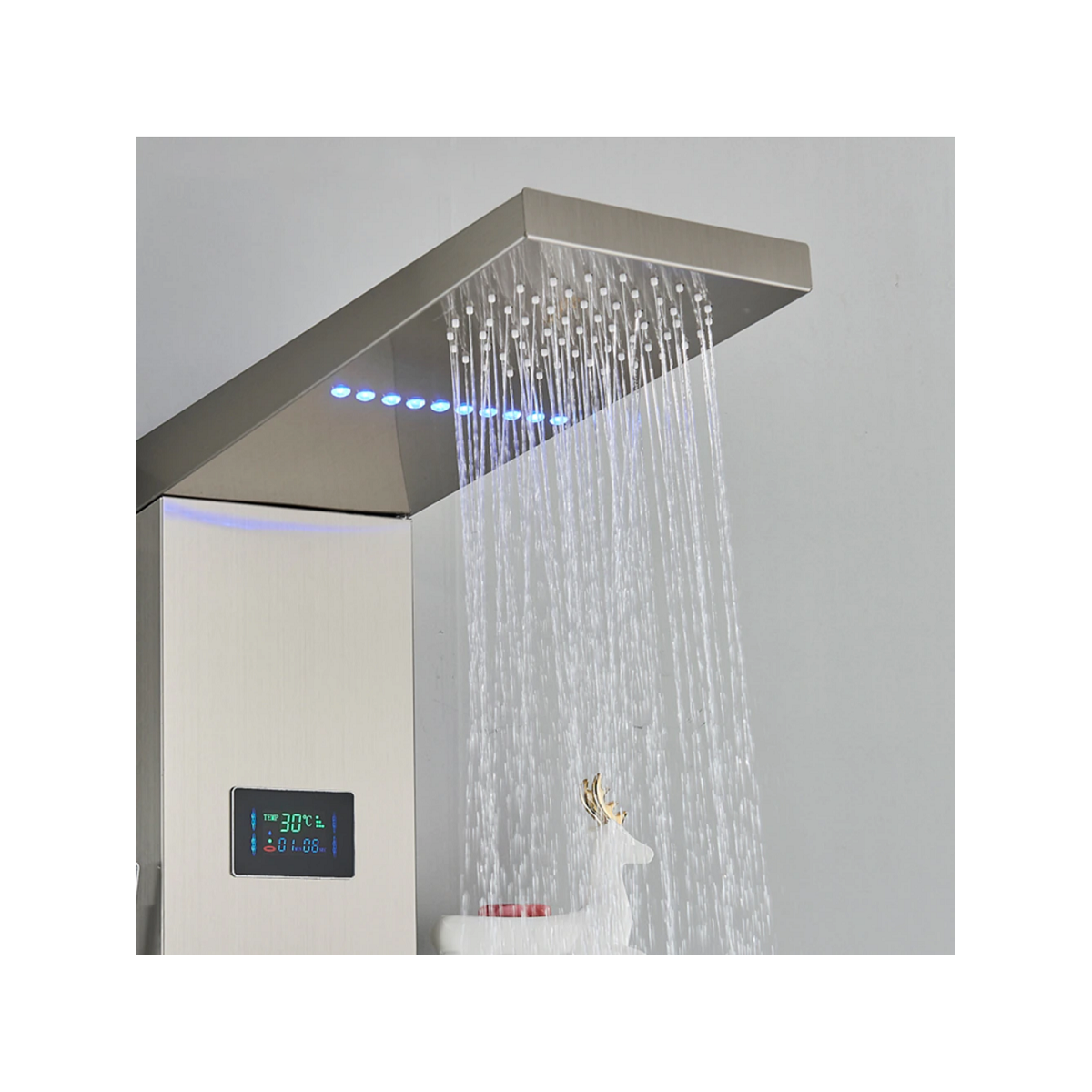 Panneau de douche hydromassant led gris, Narko - category_name - PDD102203 - shop_name