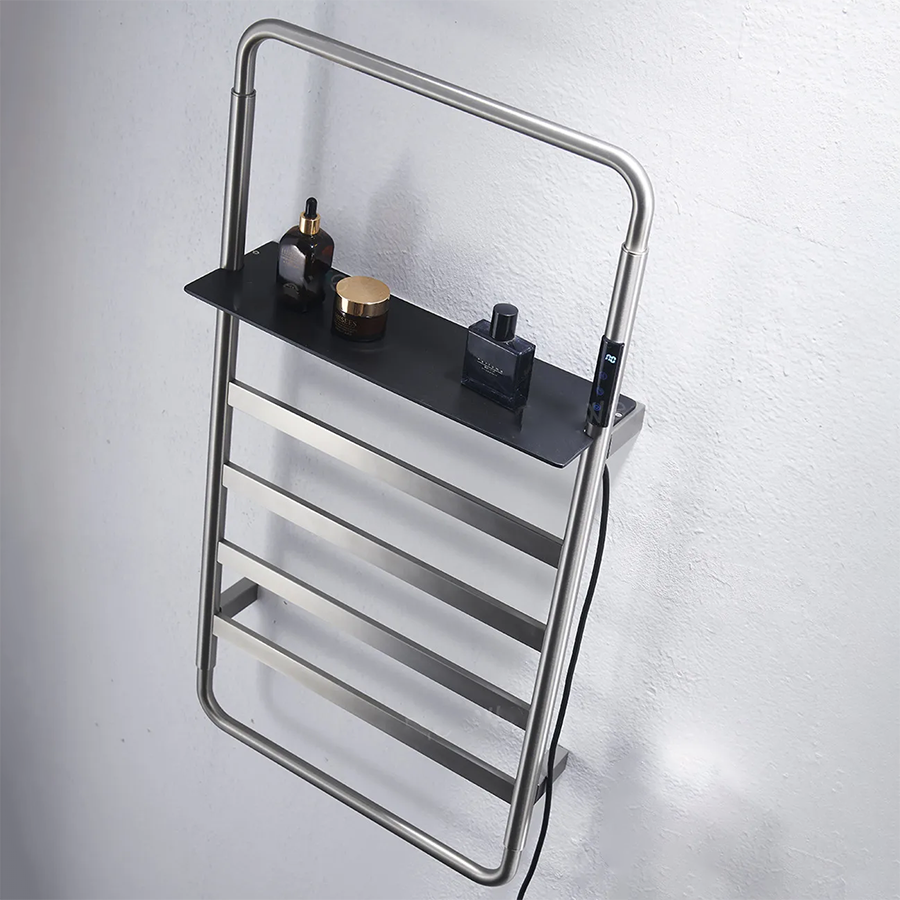 Sèche serviette électrique 300W gris gun, Apollo - category_name - SSE10021 - shop_name