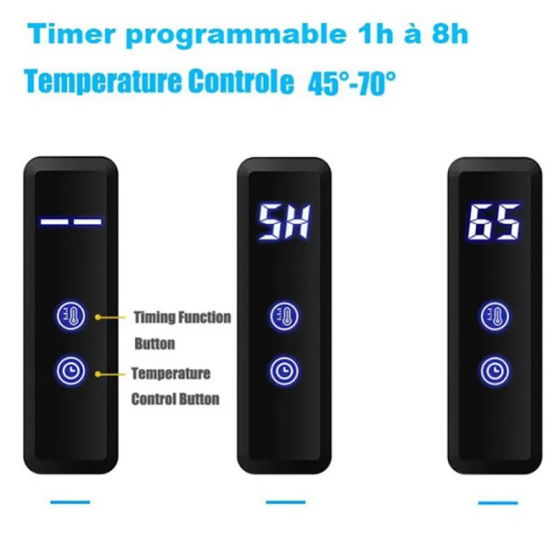 Sèche serviette électrique 300W gris gun, Apollo - category_name - SSE10021 - shop_name