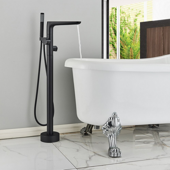 Robinet mitigeur de baignoire au sol noir, Caen - category_name - RBI 10041 - shop_name