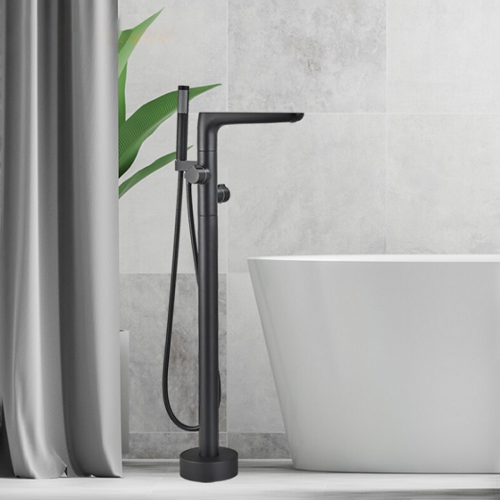 Robinet mitigeur de baignoire au sol noir, Caen - category_name - RBI 10041 - shop_name