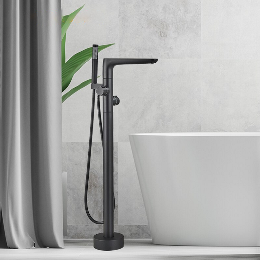 Robinet mitigeur de baignoire au sol noir, Caen - category_name - RBI 10041 - shop_name