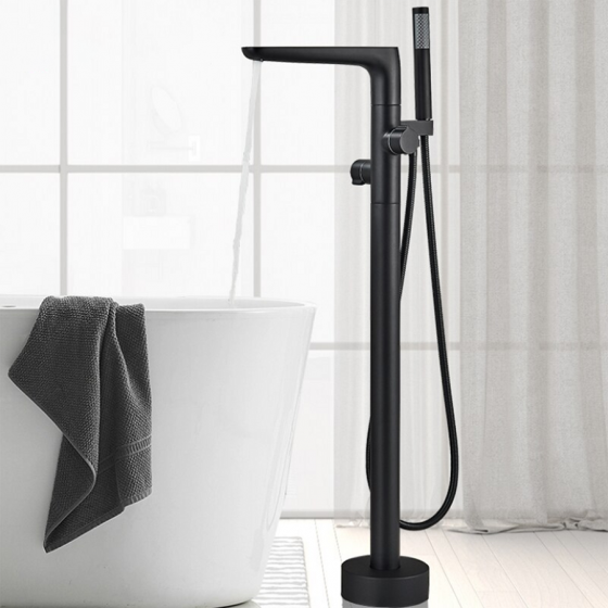 Robinet mitigeur de baignoire au sol noir, Caen - category_name - RBI 10041 - shop_name