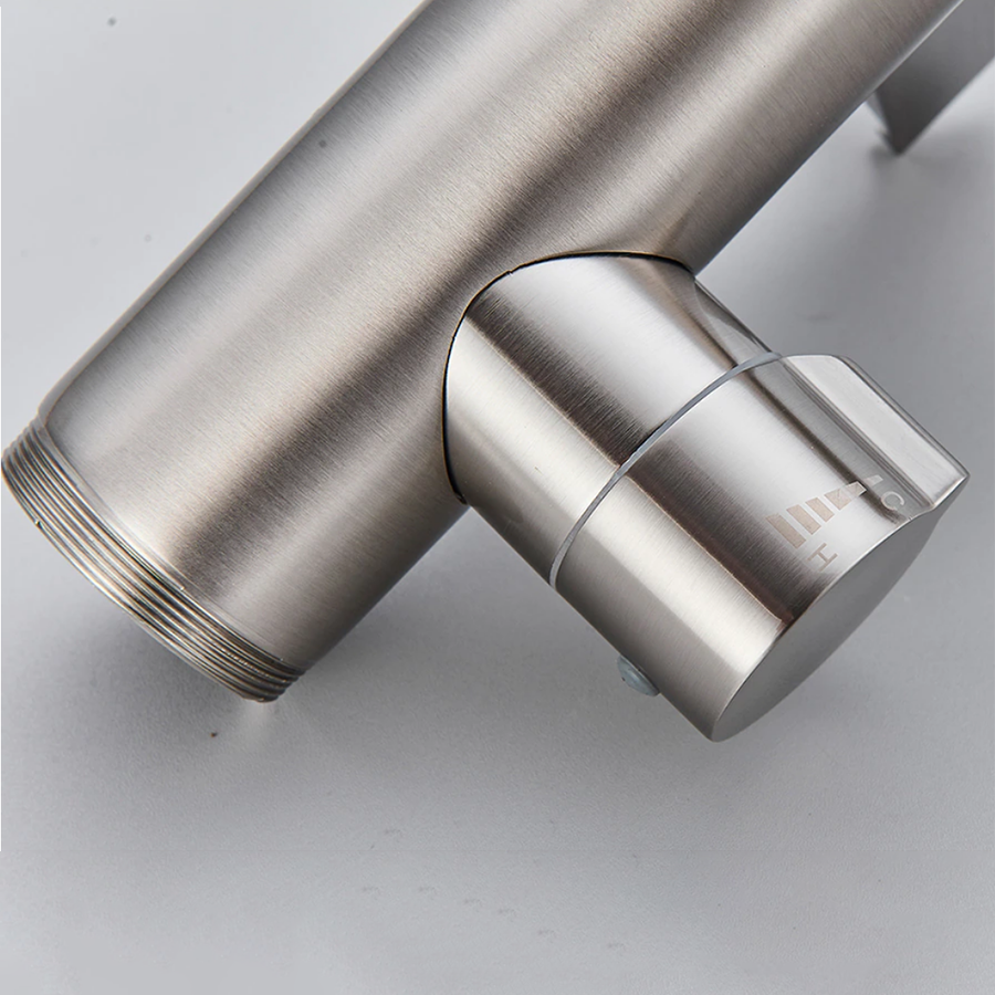 Robinet mitigeur de baignoire au sol nickel brossé, Lucio - category_name - RBI 10048 - shop_name