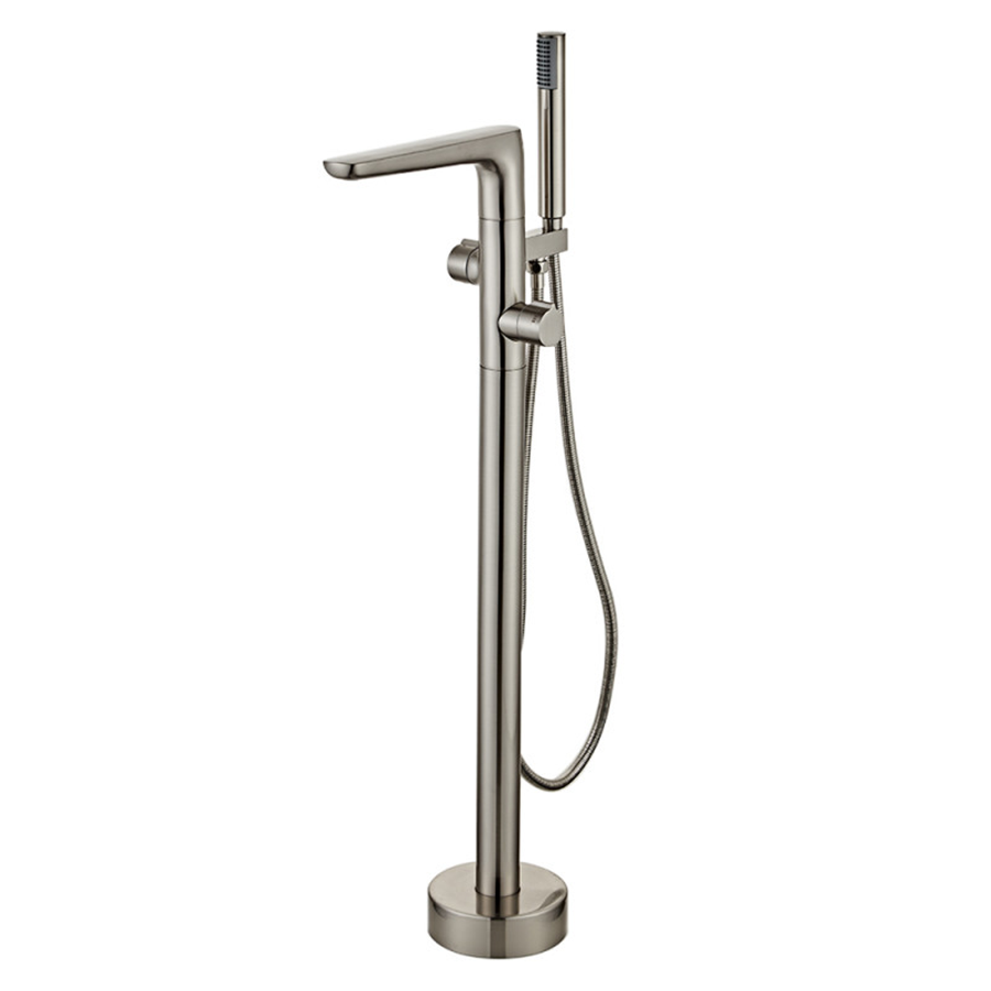 Robinet mitigeur de baignoire au sol nickel brossé, Lucio - category_name - RBI 10048 - shop_name