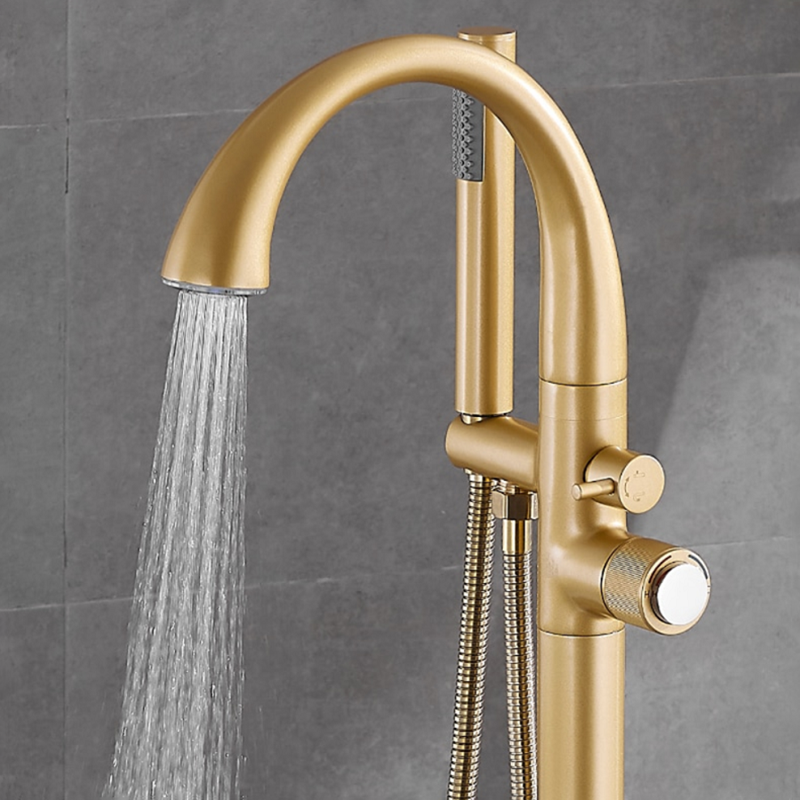 Robinet mitigeur led de baignoire au sol bronze, Deep - category_name - RBI100492 - shop_name