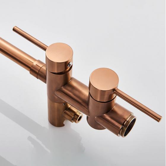 Robinet mitigeur de baignoire au sol or rose, Boléro - category_name - RBI110492 - shop_name