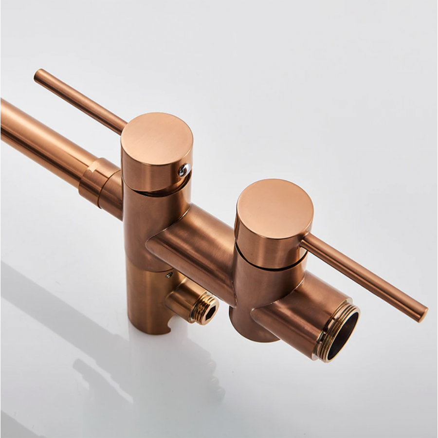 Robinet mitigeur de baignoire au sol or rose, Boléro - category_name - RBI110492 - shop_name