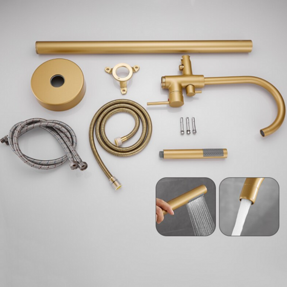 Robinet mitigeur de baignoire au sol bronze, Salidad - category_name - RBI110476 - shop_name