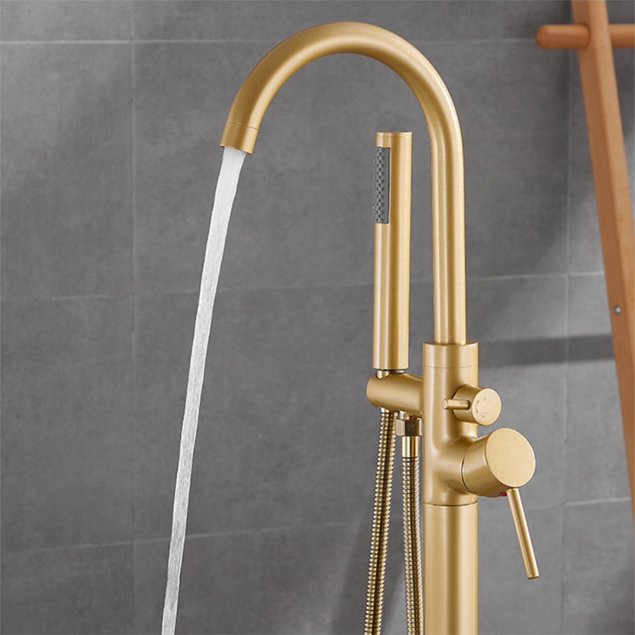 Robinet mitigeur de baignoire au sol bronze, Salidad - category_name - RBI110476 - shop_name